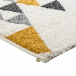 Tapis Triangle 120x170 Ilan Moutarde Atmosphera -Ledepot-bailleul Soldes Magasin tapis triangle 120x170 ilan moutarde atmosphera 2