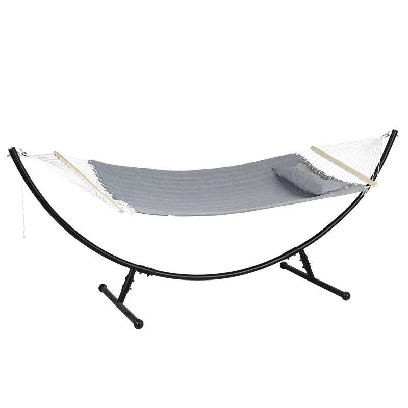 Toile De Hamac Matelassé Akio Gris Sans Pied Hespéride 3 Toile De Hamac Matelassé Akio Gris Sans Pied Hespéride