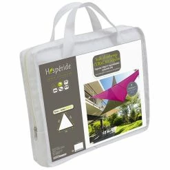 Toile Solaire 5x5x5m Curacao Blanc Hespéride -Ledepot-bailleul Soldes Magasin toile solaire 5x5x5m luxe hesperide curacao blanc 3