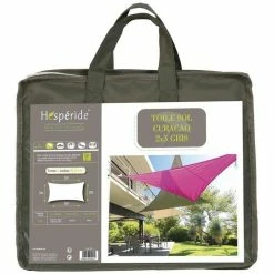 Toile Solaire 3x2m Curacao Gris Hespéride -Ledepot-bailleul Soldes Magasin toile solaire rectangulaire 2x3m luxe hesperide curacao gris 2