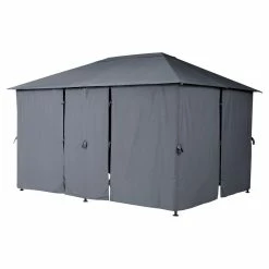 Tonnelle 3x4 M Santorini Gris Ardoise Hespéride -Ledepot-bailleul Soldes Magasin tonnelle hesperide santorini gris 2