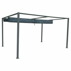 Tonnelle Palmeira 4x3 M Gris Ardoise Hespéride -Ledepot-bailleul Soldes Magasin tonnelle palmeira 4x3 m gris ardoise hesperide 3