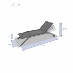 Transat Milenio émeraude Et Graphite Hespéride -Ledepot-bailleul Soldes Magasin transat milenio emeraude et graphite hesperide 3