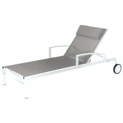 Transat Ocala Inclinable Noisette/blanc Hespéride -Ledepot-bailleul Soldes Magasin transat ocala inclinable noisetteblanc hesperide 2