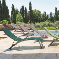 Transat Samba Pliable Et Empilable Bordeaux Hespéride -Ledepot-bailleul Soldes Magasin transat samba bordeaux hesperide 6