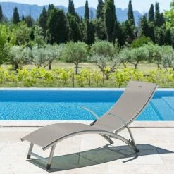 Transat Samba Pliable Et Empilable Taupe Hespéride -Ledepot-bailleul Soldes Magasin transat samba pliable et empilable taupe hesperide 2