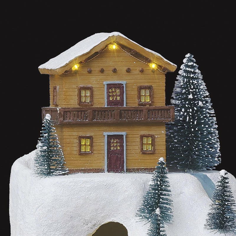 Village De Noël Animé, Lumineux Et Musical Piste De Ski Montagne 5 Village De Noël Animé, Lumineux Et Musical Piste De Ski Montagne – Image 3