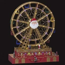Grande Roue Père Noël Animée, Lumineuse Et Musicale