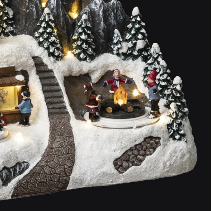 Village De Noël Refuge D'altitude Lumineux Et Animé 4 Village De Noël Refuge D'altitude Lumineux Et Animé – Image 2