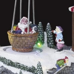 Village De Noël Stand Montgolfière Lumineux Animé -Ledepot-bailleul Soldes Magasin village de noel stand montgolfiere lumineux anime 1 2