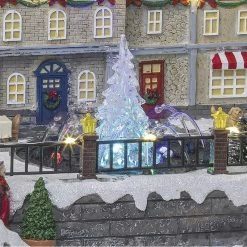 Village Du Père Noël Animé Et Lumineux Fontaine Du Centre Ville -Ledepot-bailleul Soldes Magasin village du pere noel anime et lumineux fontaine du centre ville 2