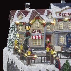 Village Du Père Noël Animé Et Lumineux Fontaine Du Centre Ville -Ledepot-bailleul Soldes Magasin village du pere noel anime et lumineux fontaine du centre ville 3