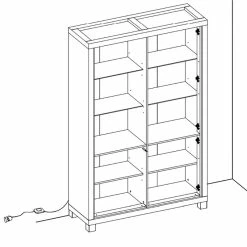Vitrine 2 Portes + 2 Portes Vitrées Dijon -Ledepot-bailleul Soldes Magasin vitrine 2 portes 2 portes vitrees dijon 1 6