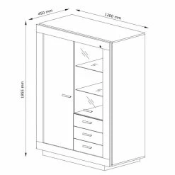 Vitrine 2 Portes 3 Tiroirs Marseille 11 Vitrine 2 Portes 3 Tiroirs Marseille -Ledepot-bailleul Soldes Magasin vitrine 2 portes 3 tiroirs marseille 4