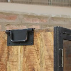 Vitrine 2 Portes 4 Niveaux Manguier -Ledepot-bailleul Soldes Magasin vitrine 2 portes 4 niveaux manguier 3