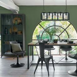 Vitrine Bibliothèque Broc Métal Noir Atmosphera -Ledepot-bailleul Soldes Magasin vitrine bibliotheque broc metal noir atmosphera 5