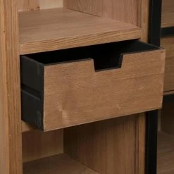 Vitrine Porte Coulissante Danik 2 Tiroirs Atmosphera -Ledepot-bailleul Soldes Magasin vitrine porte coulissante danik 2 tiroirs atmosphera 4