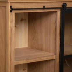 Vitrine Porte Coulissante Danik 2 Tiroirs Atmosphera -Ledepot-bailleul Soldes Magasin vitrine porte coulissante danik 2 tiroirs atmosphera 5